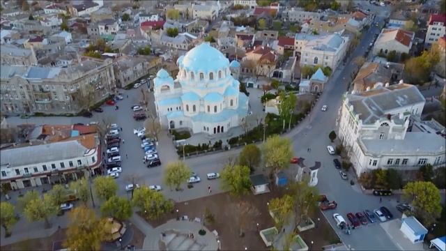 КРЫМ ЕВПАТОРИЯ - КАК ОНА ВЫГЛЯДИТ С ВЫСОТЫ...КРАСОТА ))) смотреть онлайн