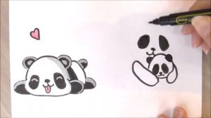 HOW TO DRAW A PANDA EASY STEP BY STEP - DRAWING A PANDA EASY