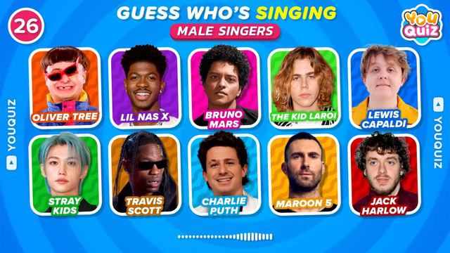 GUESS WHO'S SINGING 🎙️🎶 Most Popular Singers & Songs | Music Quiz 2024 смотреть онлайн