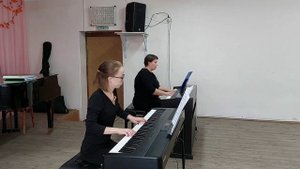 Фортепианный дуэт "Шу-Чу". В.Алексеев "Поэма"