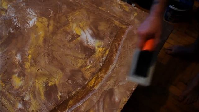 Нанесение декоративной структурной краски