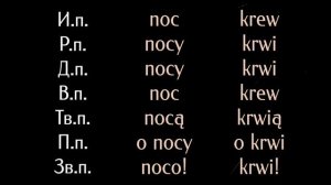 Польский язык. Урок 9. Части тела, притяжательные мест., глагол «быть должным», сущ. IV скл. и на -