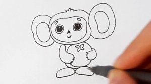 Как нарисовать ЧЕБУРАШКУ С АПЕЛЬСИНОМ