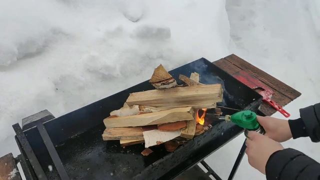Мегасочный и вкусный шашлык из говяжьей печени. Картофель запеченный в фольге с курдюком.