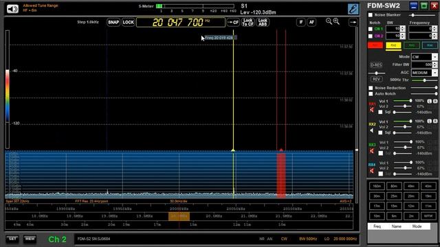 24.02.2023 08:57UTC, [sw, bcn], Буквенный маяк 'D', 20047.7кГц