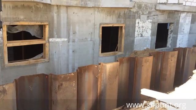 Вибропогружение шпунта VL606. Шпунт.орг