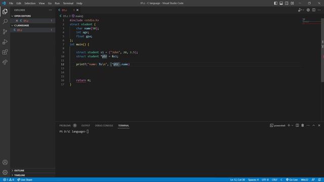 Pointer to Structure in C Language - Beginner's Tutorial