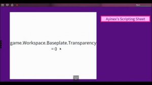 ROBLOX Scripting Guide | Episode 1 | Transparency and CanCollide