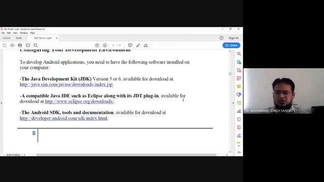 Lecture-3 Android Application Framework and Development Environment By Dr. Idrish Sindhi смотреть онлайн