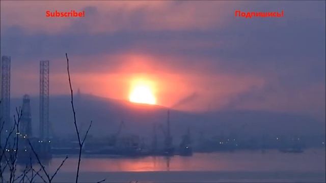Первое солнце над Мурманском - конец полярной ночи