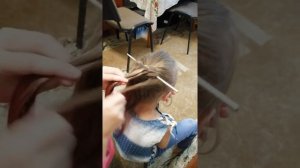 Прическа "3д бантик" за минуту
