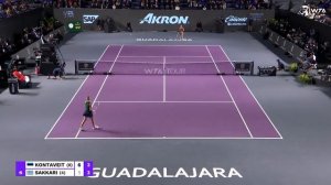 Anett Kontaveit vs. Maria Sakkari | 2021 WTA Finals Semifinal | WTA Match Highlights