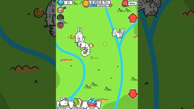 Rabbit Evolution - Tap Coins Of The Crazy Mutant Poop Clicker Game IOS Gameplay