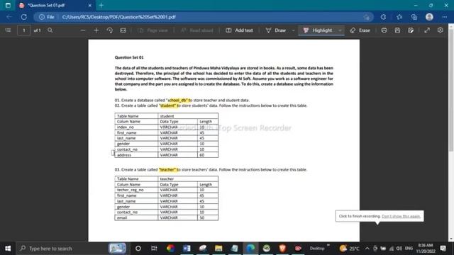 DataBase Task 01|Create Database Using MySQL Workbench|1 st Year|Java Institute|Vihanga Nethmini смотреть онлайн
