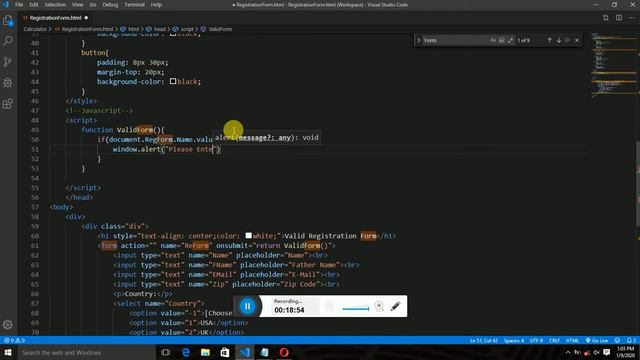 How We Can Make a Valid Registration Form using HTML, CSS and Javascript смотреть онлайн