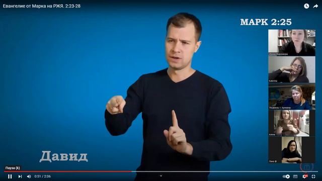 Разбор перевода Марка 2:23-28#жестовыйязык #ржя #глухие