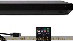 Sony 4K Ultra HD Blu Ray Player with 4K HDR and Dolby Vision + 6FT HDMI Cable - (UBP-X700)