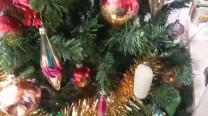 Новогодняя елка в стиле ретро. Советские новогодние игрушки.