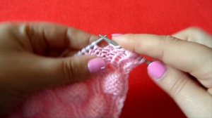 Объемный узор Малинки, Ягодки. Вязание спицами. Knitting(Hobby).