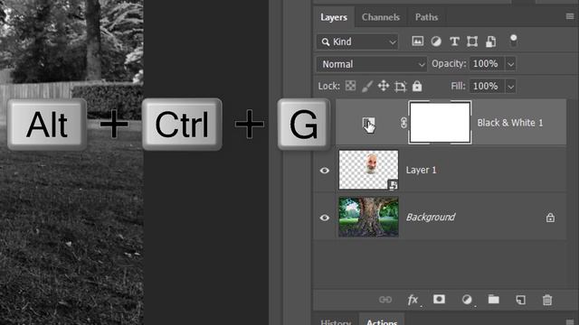 Photoshop: How to Create a Face on a Tree Trunk. смотреть онлайн