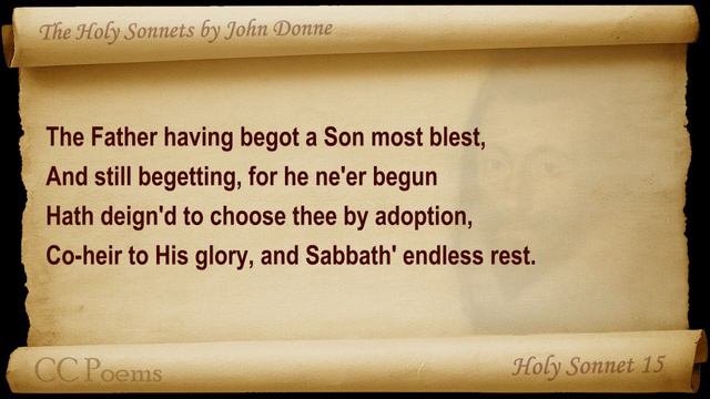 Holy Sonnet 15 by John Donne смотреть онлайн