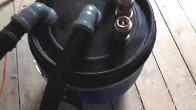 Фильтр циклон, проблема схлопывании бочки и её устранение. Обратный клапан. смотреть онлайн