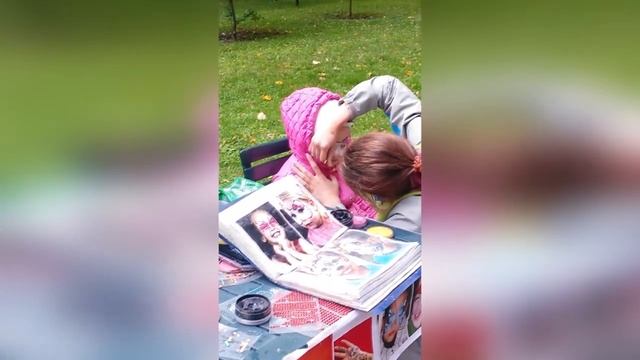 Аквагрим для детей Hello kitty / Дети в парке развлечений