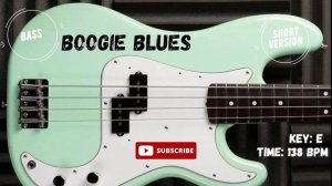 Boogie Blues Bass backing track Jam
