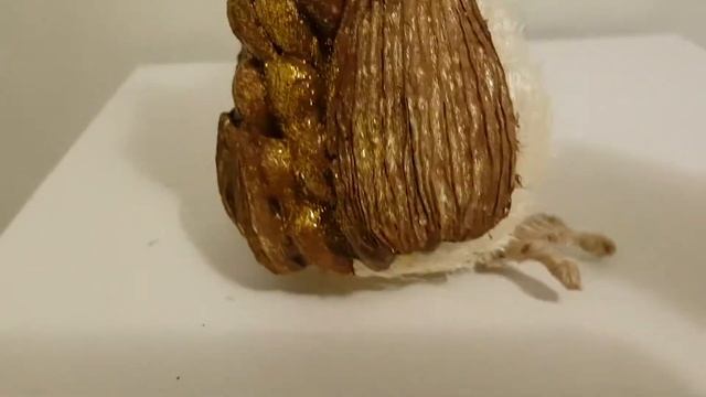 Сова своими руками из сизаля и фисташки  обзор, Owl With His Own Hands, Hibou Artisanat,