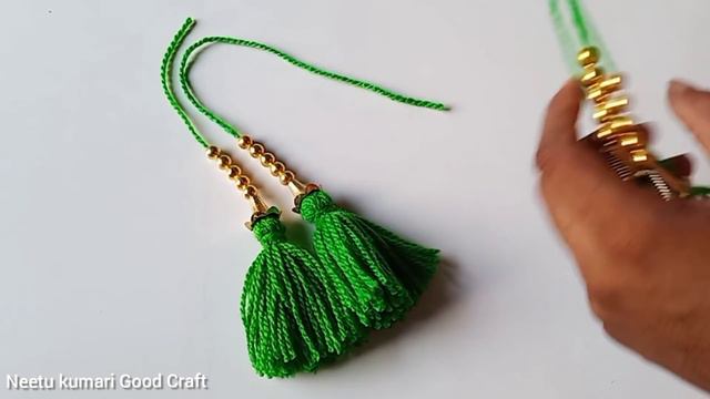ऊन से बनाए दरवाजे के लिए नए डिजाइन की झालर/unn Ki Toran/Woolen Door Toran/Woolen Ki Jhaller/#toran