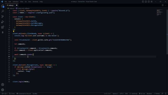 Slash Commands | Discord Bot Development Episode 2