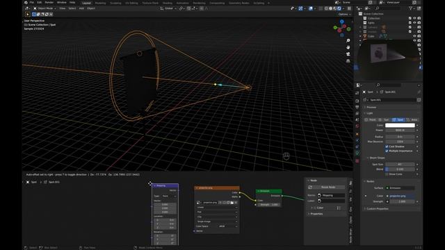 Projector Light Setup Blender 3.1 Tutorial - Part III