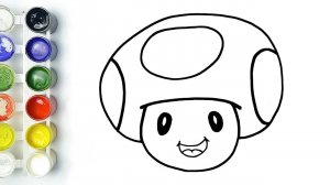 Dibuja y Colorea A Toad De Super Mario  Como dibujar paso a paso