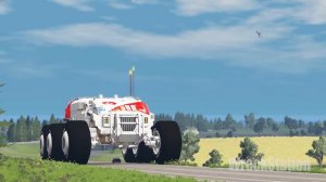 Gigantic Monster Machine Smashes Cars (short film) - Beamng drive