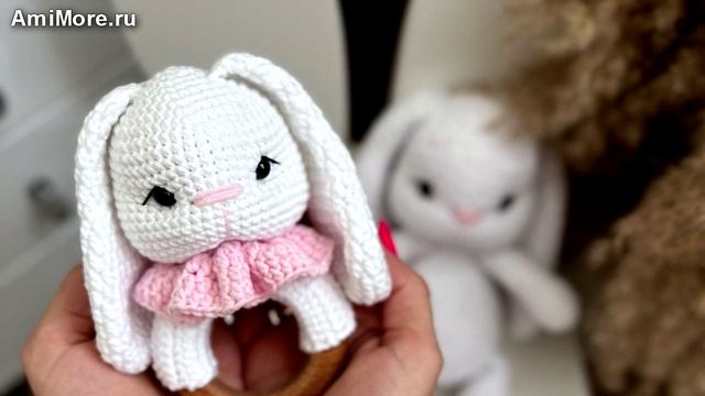 Амигуруми: схема Погремушка "Зайка Эля" | Игрушки вязаные крючком
