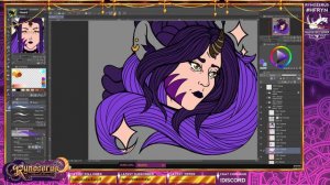 Twitch VOD - September 22nd 2022 - Art & Deep Rock Galactic - Designing Pins & A Juicy Spider Story