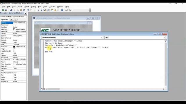 Cara Input Data dengan UserForm - VBA Excel Coding смотреть онлайн