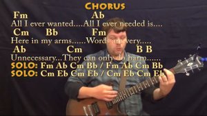 Enjoy the Silence (Depeche Mode) Guitar Cover Lesson in Fm with Chords/Lyrics