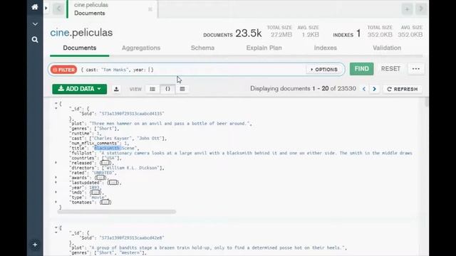 Consultas en MongoDB con Compass (con ejemplos) смотреть онлайн