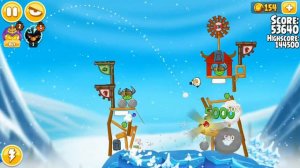 Angry Birds Seasons - Ragnahog - Level 1-5 - 145,070 - World Record!