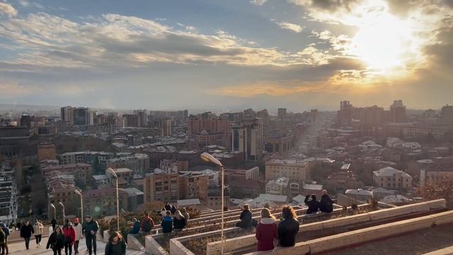 Армения| Арарат на закате. Вечерний Каскад