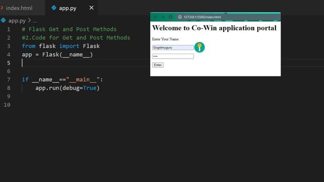 Python Flask Tutorial for Beginners | Get and Post Methods