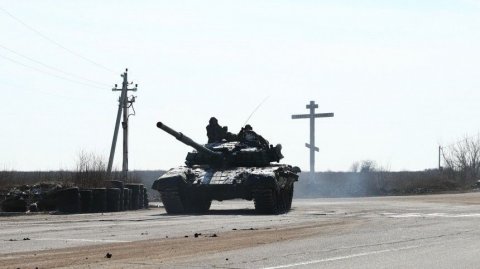 Танковая дуэль бойцов ДНР с украинскими националистами