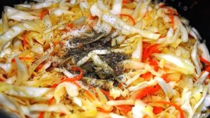 Капустная запеканка с фаршем в мультиварке