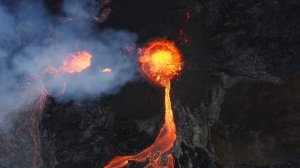 Извержение вулкана Фаградальсфьядль в Исландии (4К)