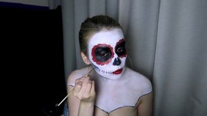 САХАРНЫЙ ЧЕРЕП / КАТРИНА МАКИЯЖ / ГРИМ НА ХЭЛЛОУИН | HALLOWEEN MAKEUP TUTORIAL SUGAR SKULL