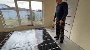 Инфракрасный теплый пол/ Монтаж теплого пола/ Можно ли отопить помещение теплым полом