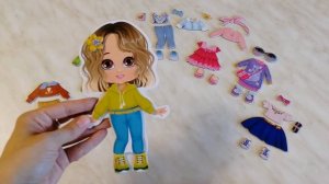 Игра магнитная «Одевашки. Модная девчонка. Ксюша» (европодвес, 2х8шт) от "Десятого королевства"