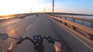 Первый выезд на  электроскутере White Siberia Pro Black Edition