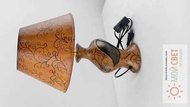 Настольная прикроватная лампа с абажуром смотреть онлайн